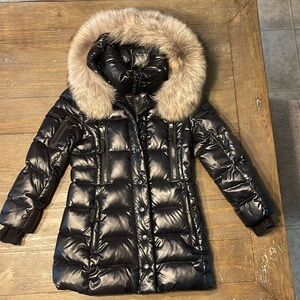 Girls Sam Coat with fur hood